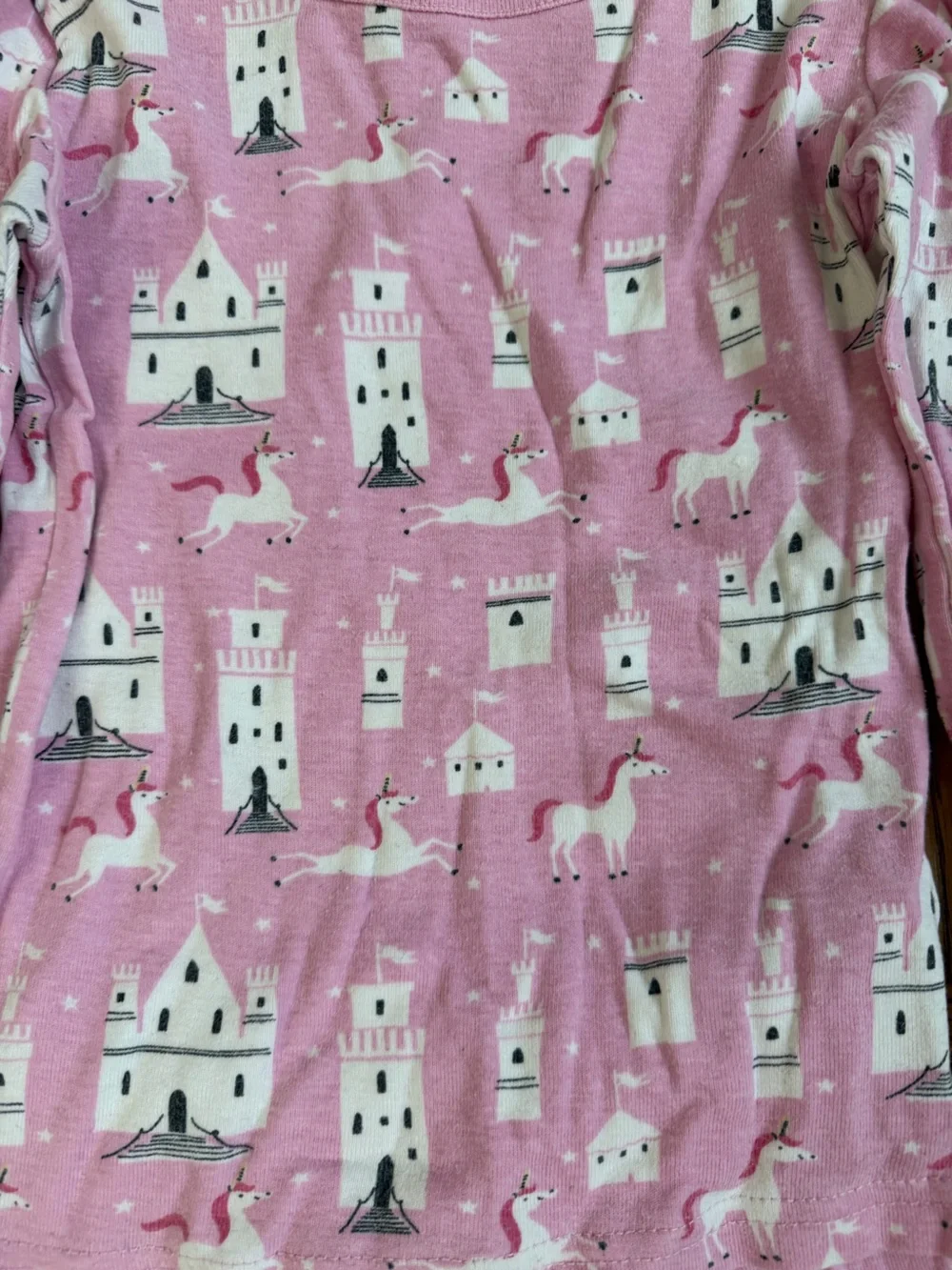 Janie and Jack Girls Unicorn Castle Pajamas